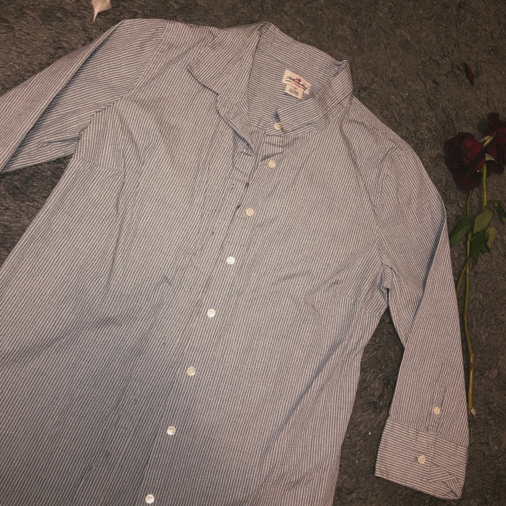 J crew striped button up shirt